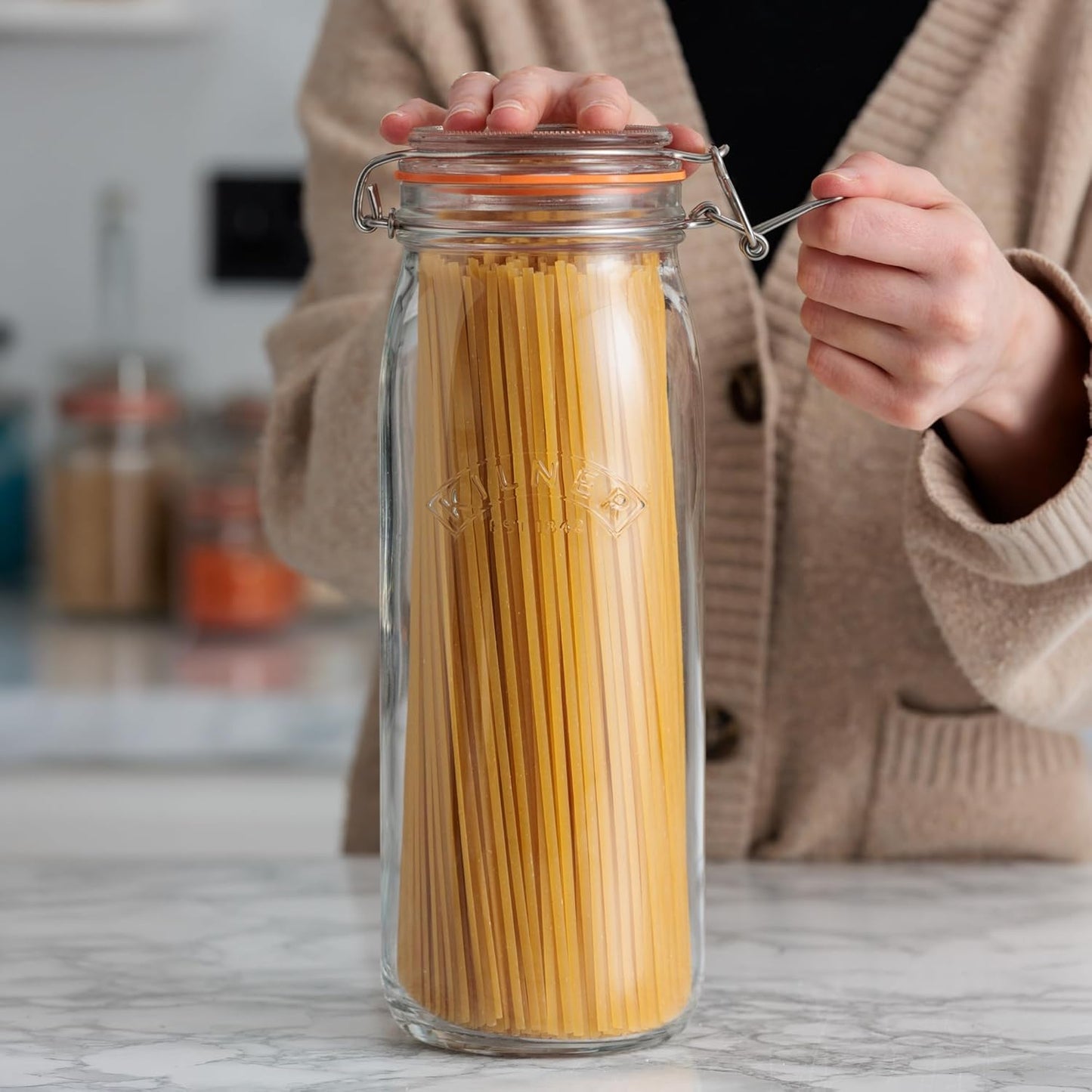 Vorratsglas mit Bügelverschluss, 2,1 L | Rund