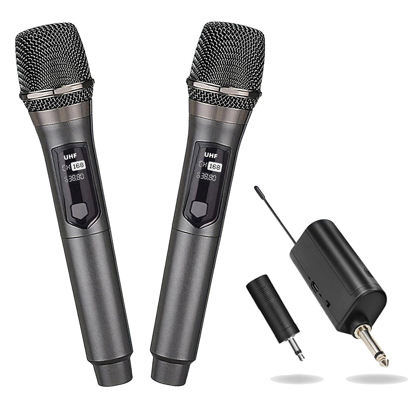 Kabelloses Handmikrofonsystem mit Empfänger, 2.4G 68