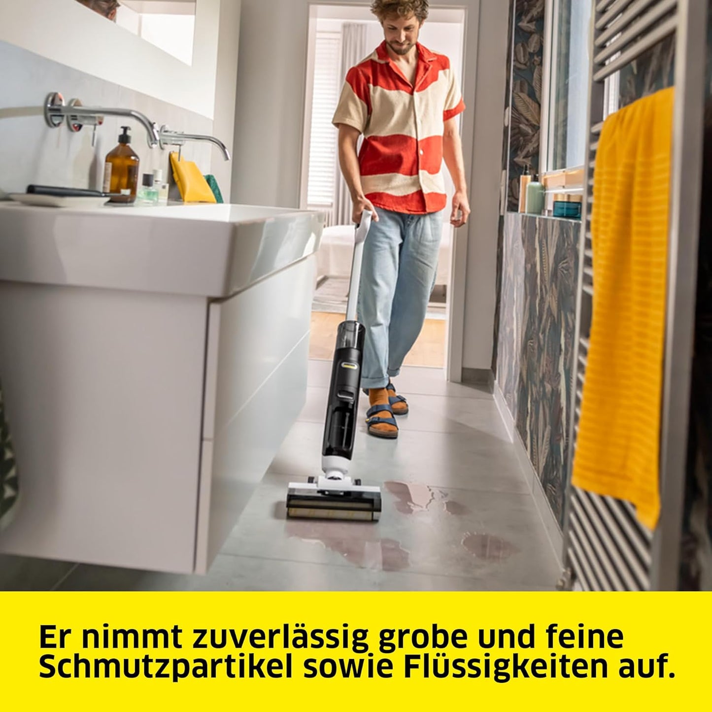 Kabelloser Saugwischer FCV, Flächenleistung: 130 m² 30 ml Universalreiniger