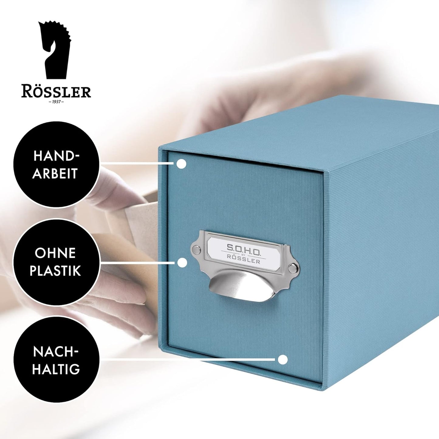 Soho CD-Schubladenbox, Denim