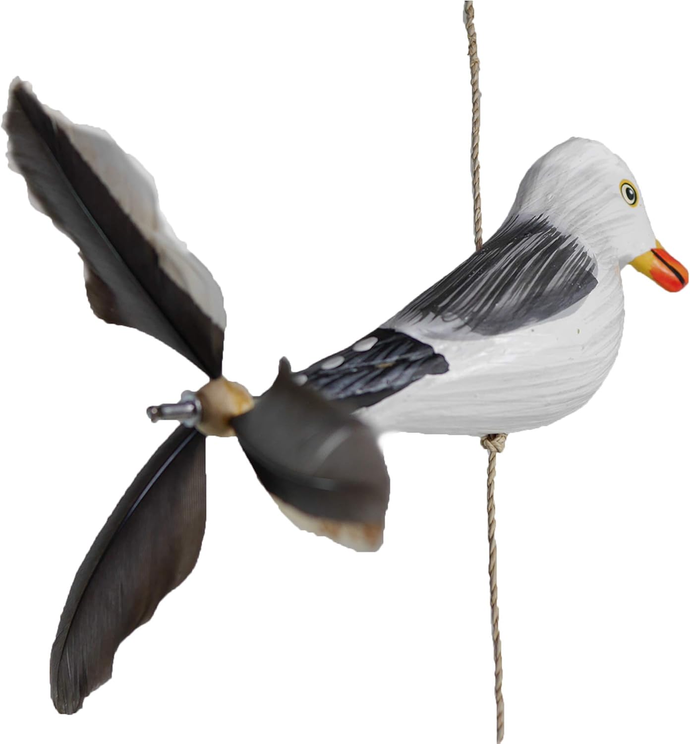 Windspiel Möwe-Rudil mit Feder Propeller, Albatross