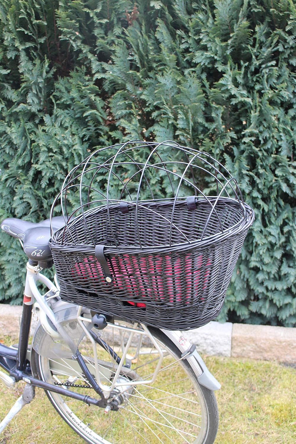 Hundevelokorb aus Weide, XL L 56 x B 36 x H 45 cm ohne Kissen