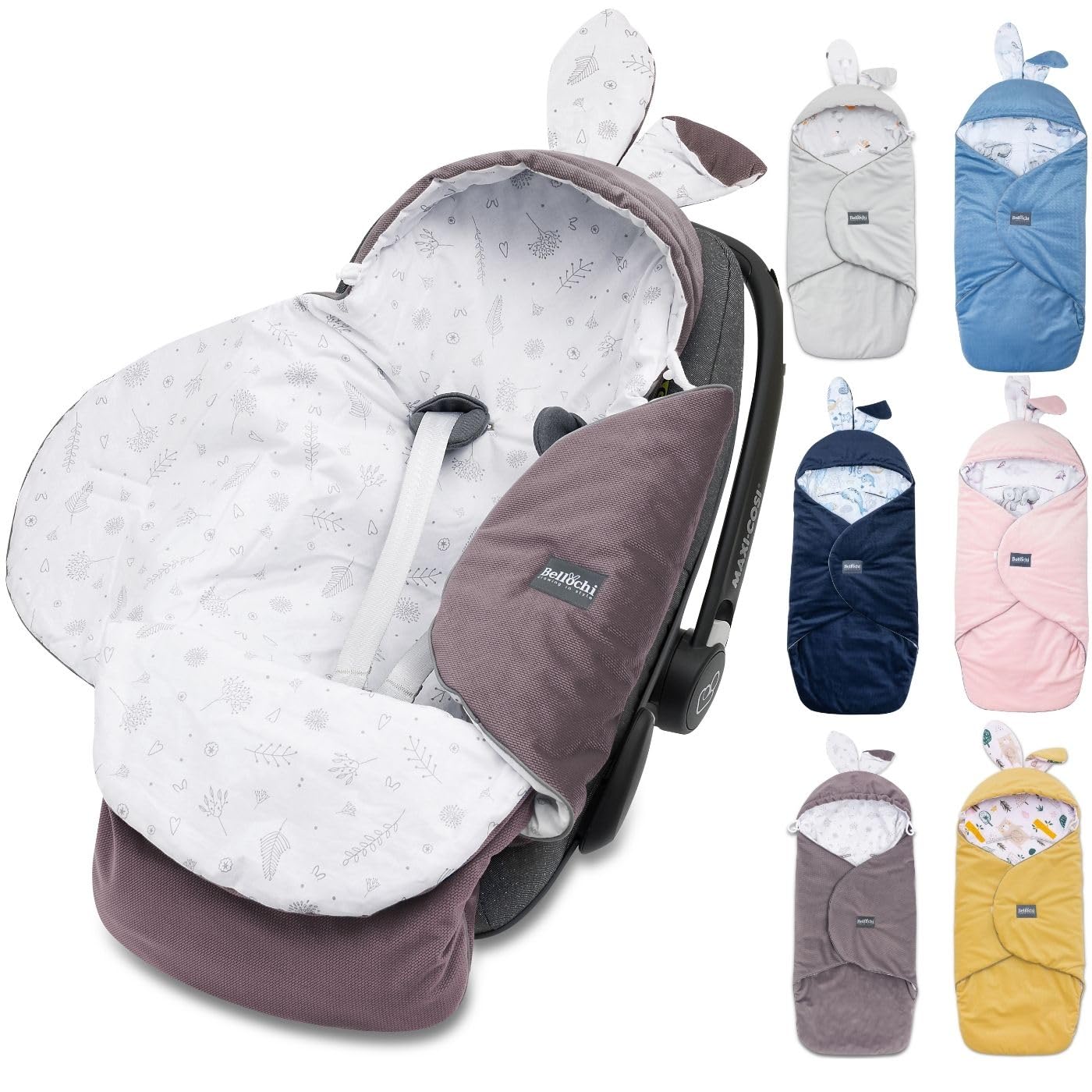 Einschlagdecke für Babyschale und Kinderwagen, Toffi
