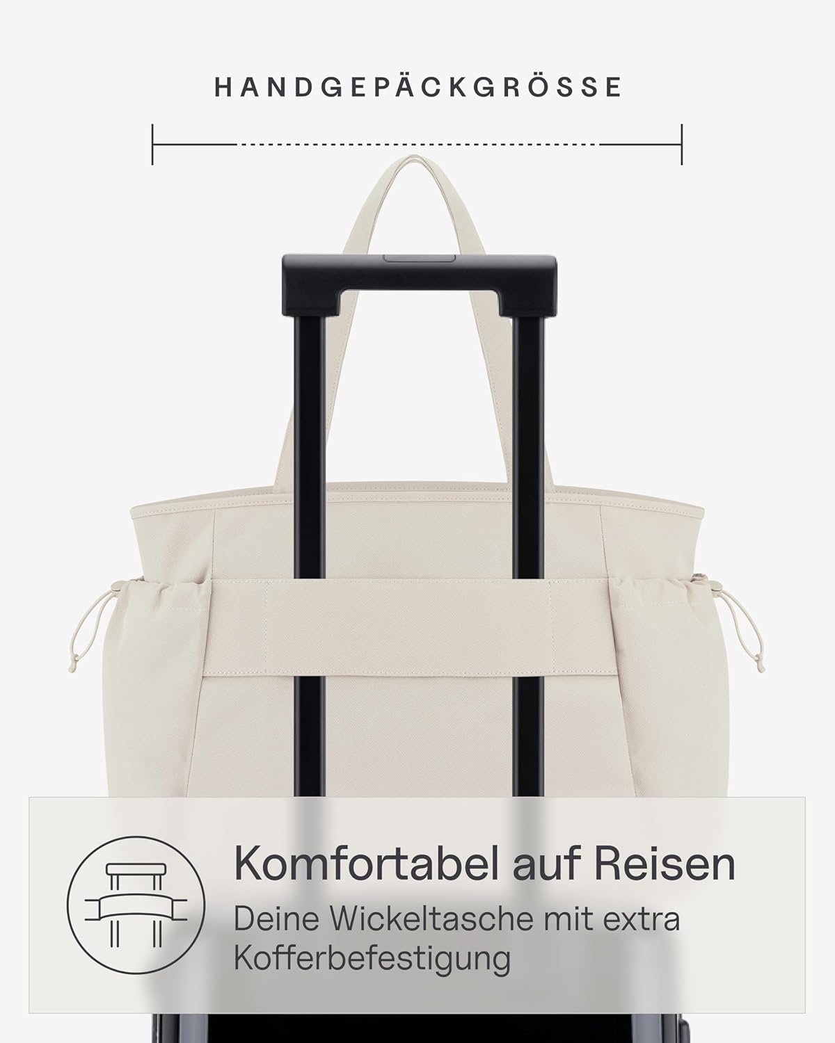 Hellvi Wickeltaschen-Set mit Zubehör, Sandstone 25 L