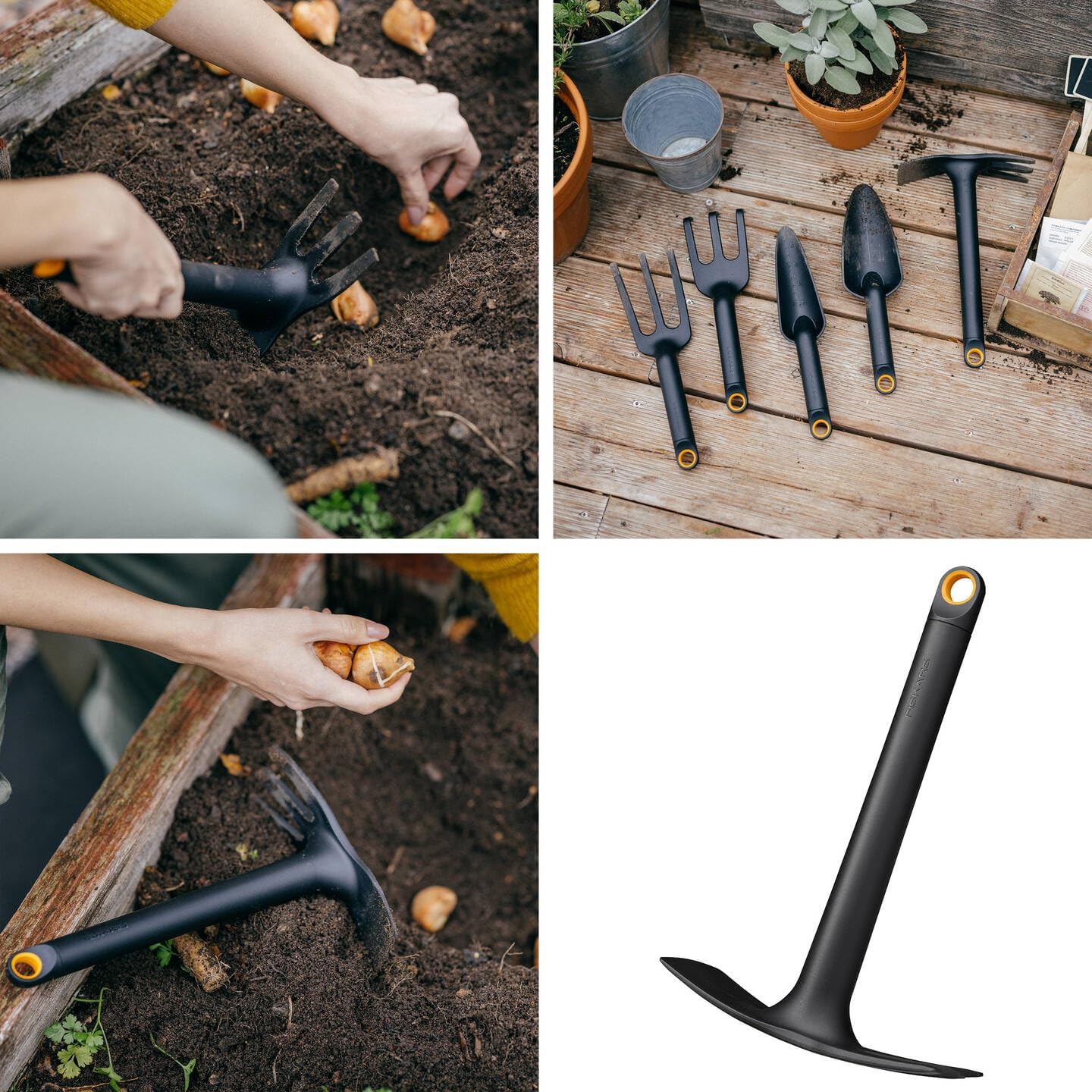 3-teiliges Gartenwerkzeuge-Set, Xact + Pflanzwerkzeuge