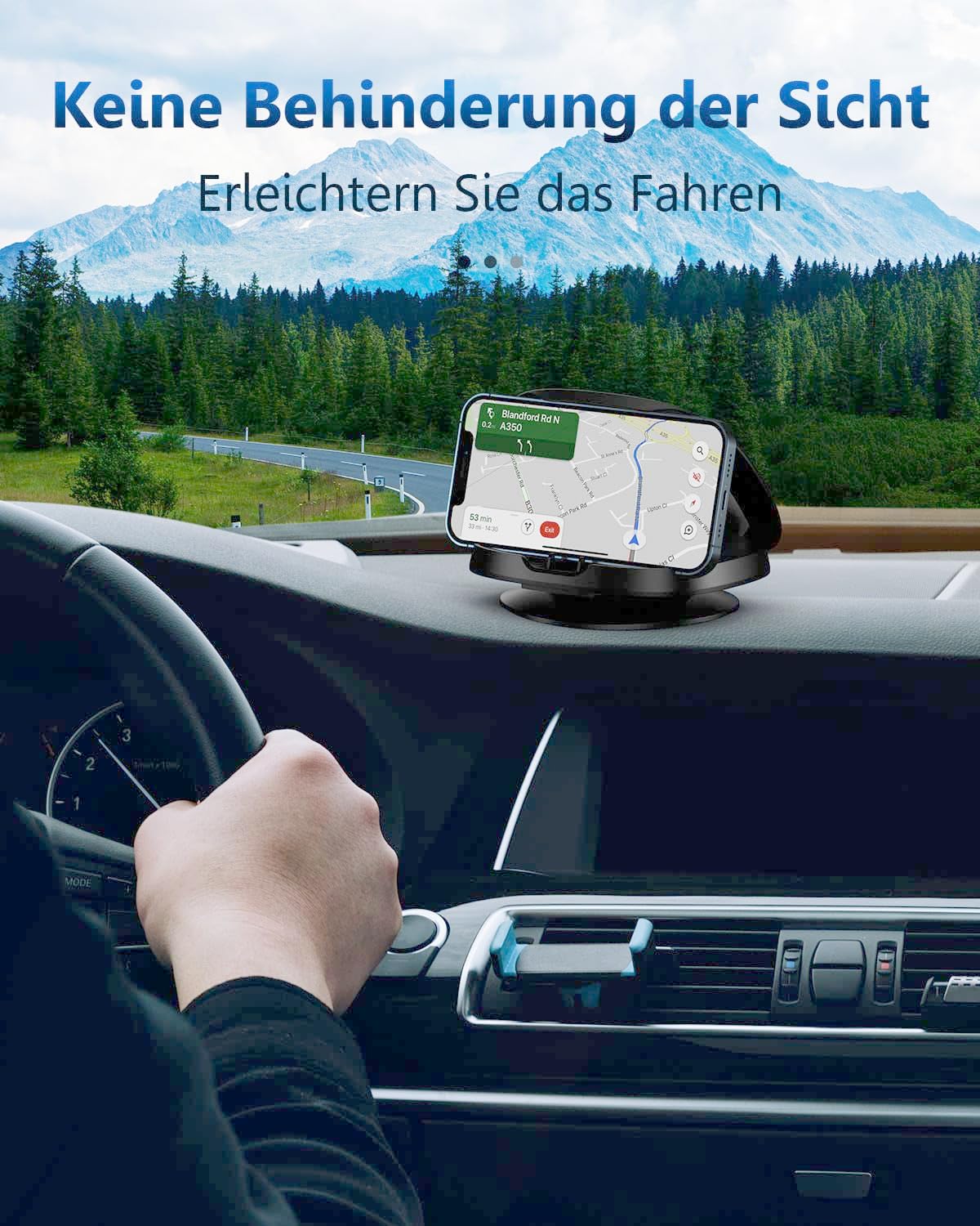 Handyhalterung, Klassisch Schwarz