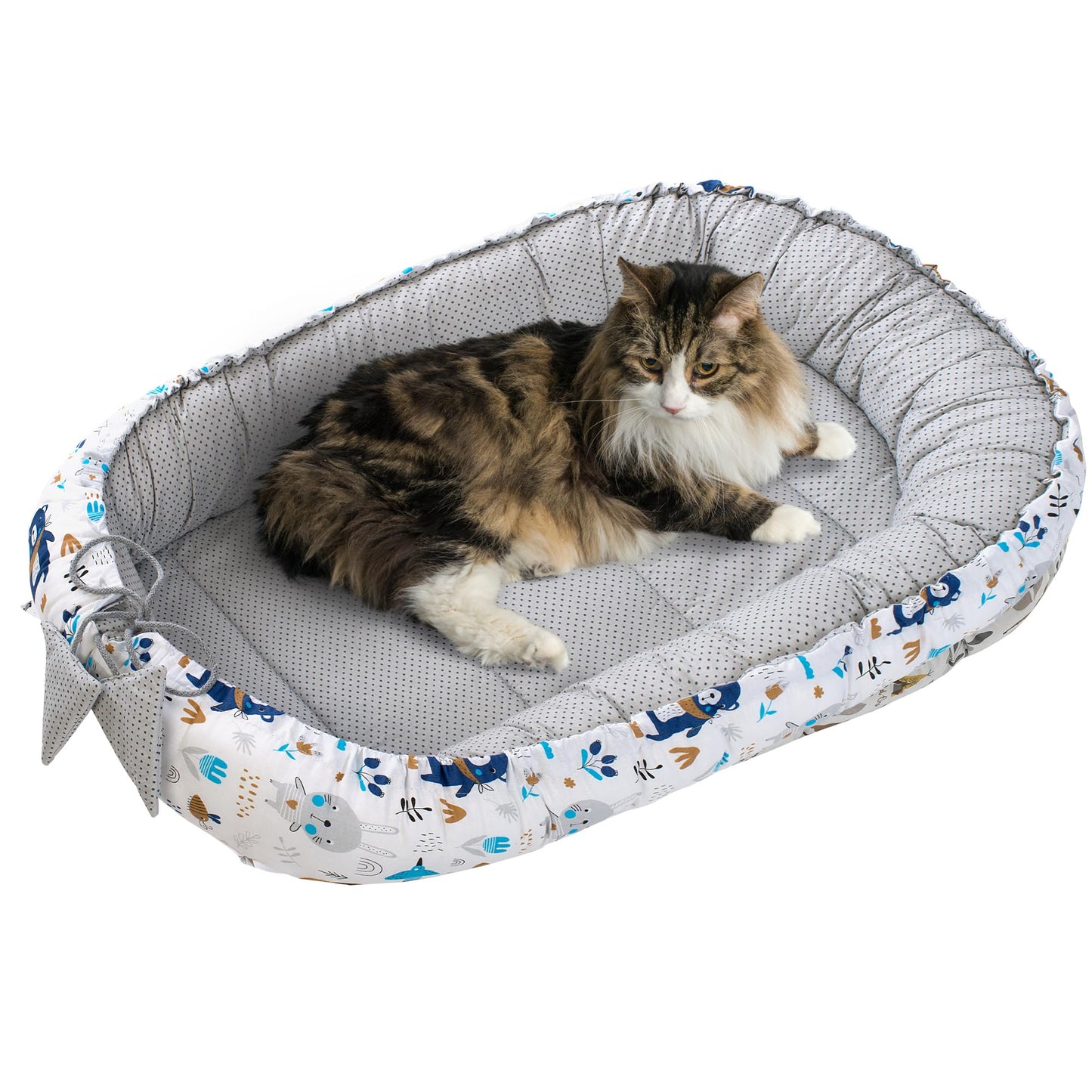 Katzen- und Hundebett, Boho Animals