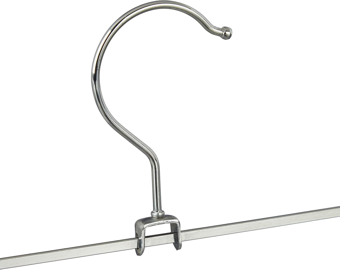 30er-Set Hosenbügel mit Klemmen, 1 Silber 30er Pack