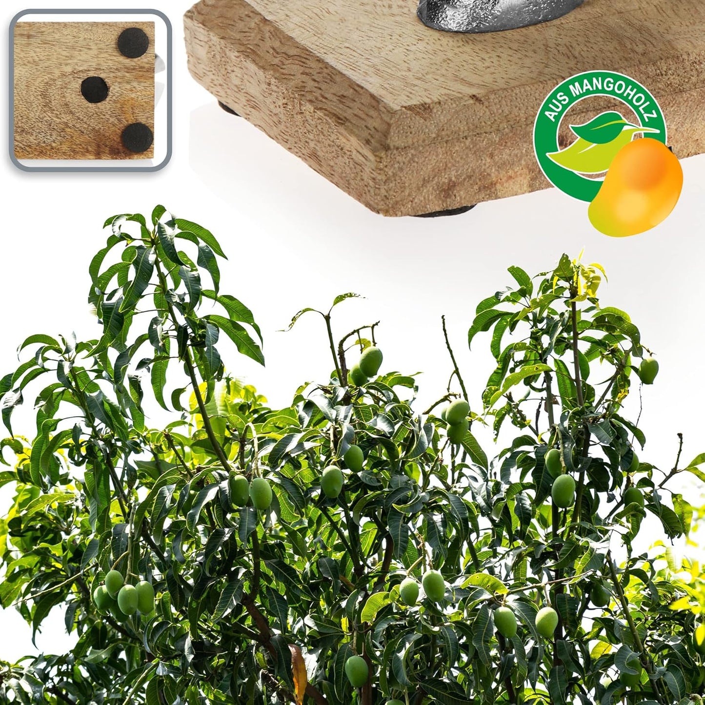 Deko-Baum auf Holzsockel, 1 Stück - Baum