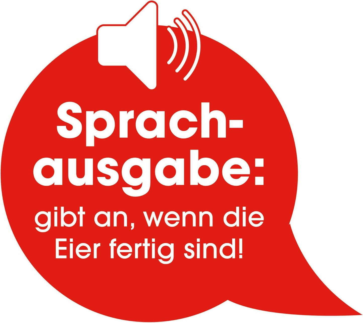 Sprechender Eierkocher mit Härtegradeinstellung
