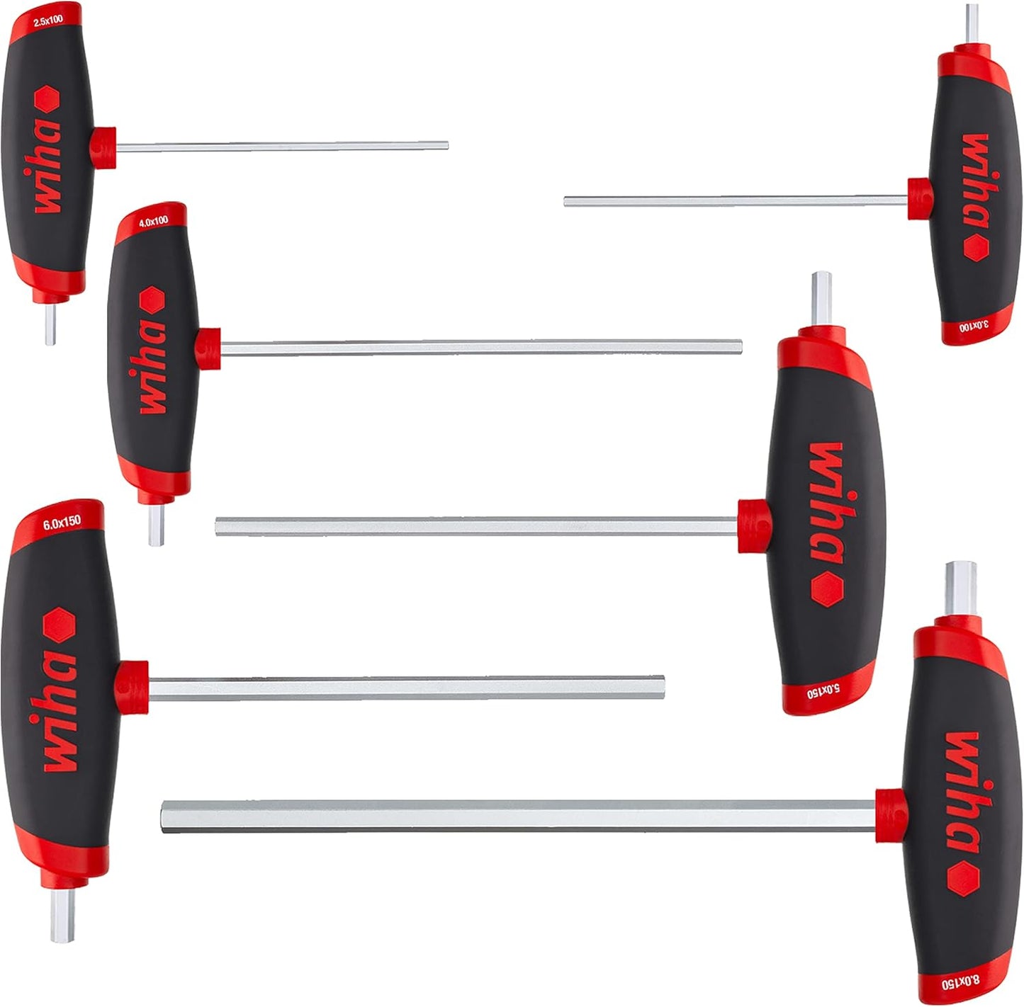 6-teiliges Stiftschlüssel-Set mit Quergriff