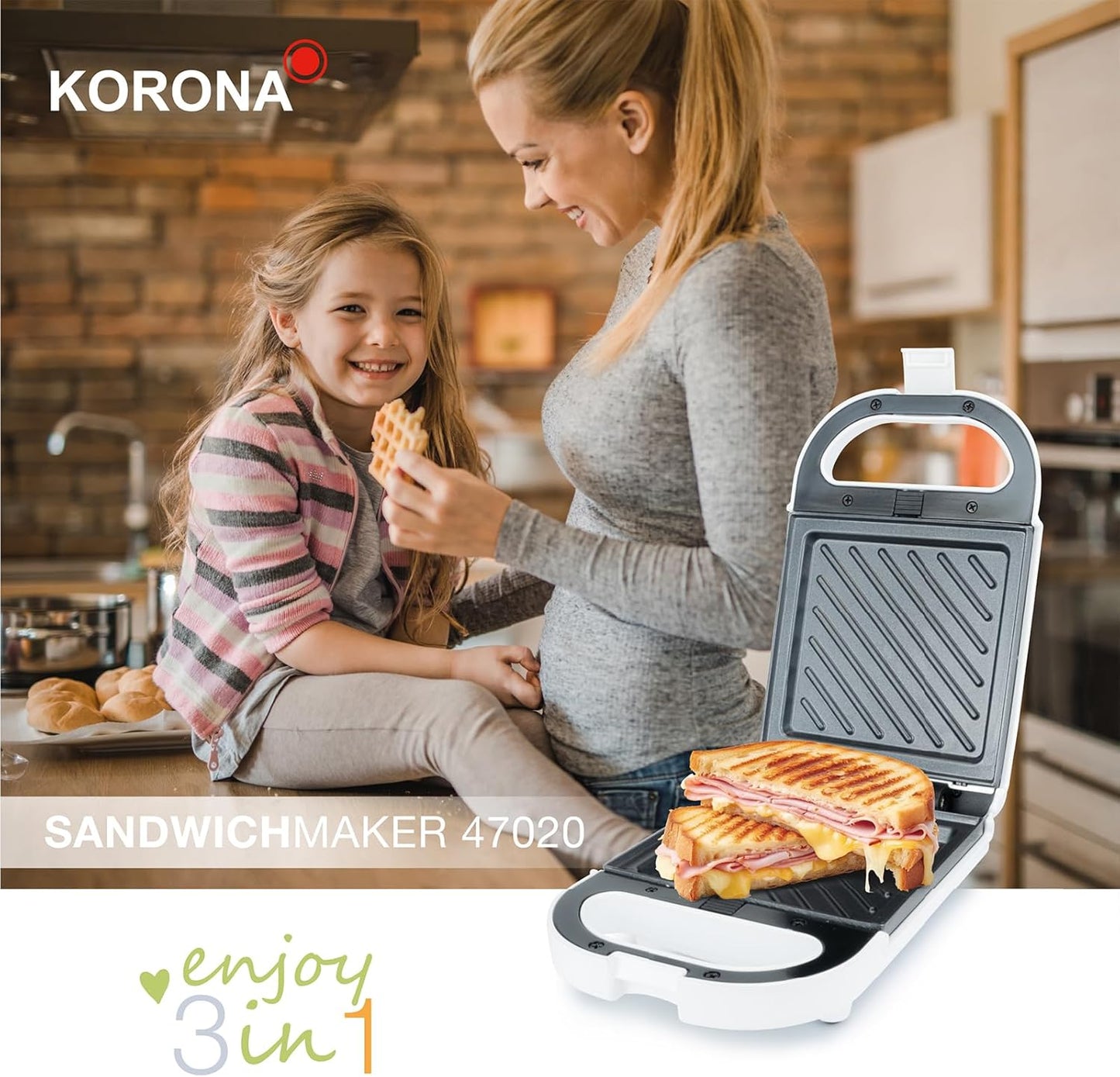 47020 Sandwichmaker 3 in 1