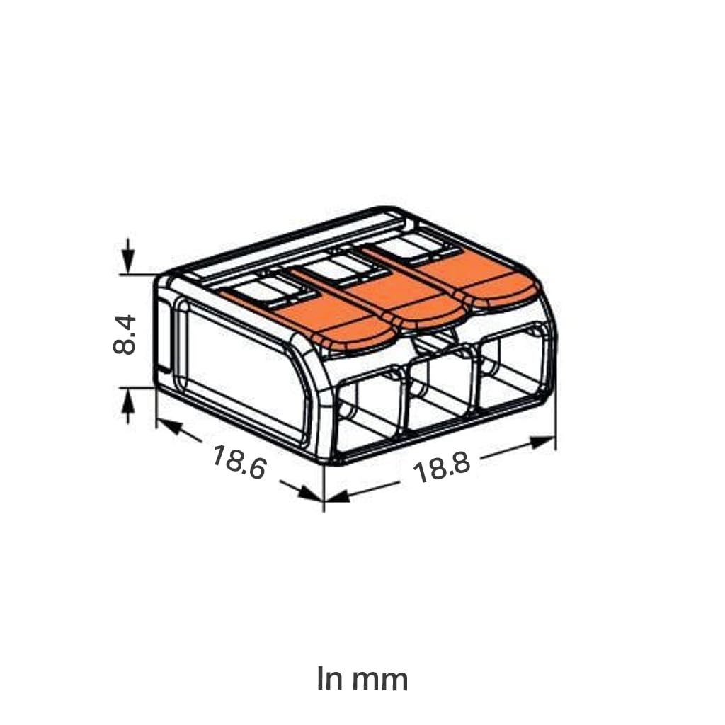 100 Stück Hebelklemmen 221-413, Pack of 100