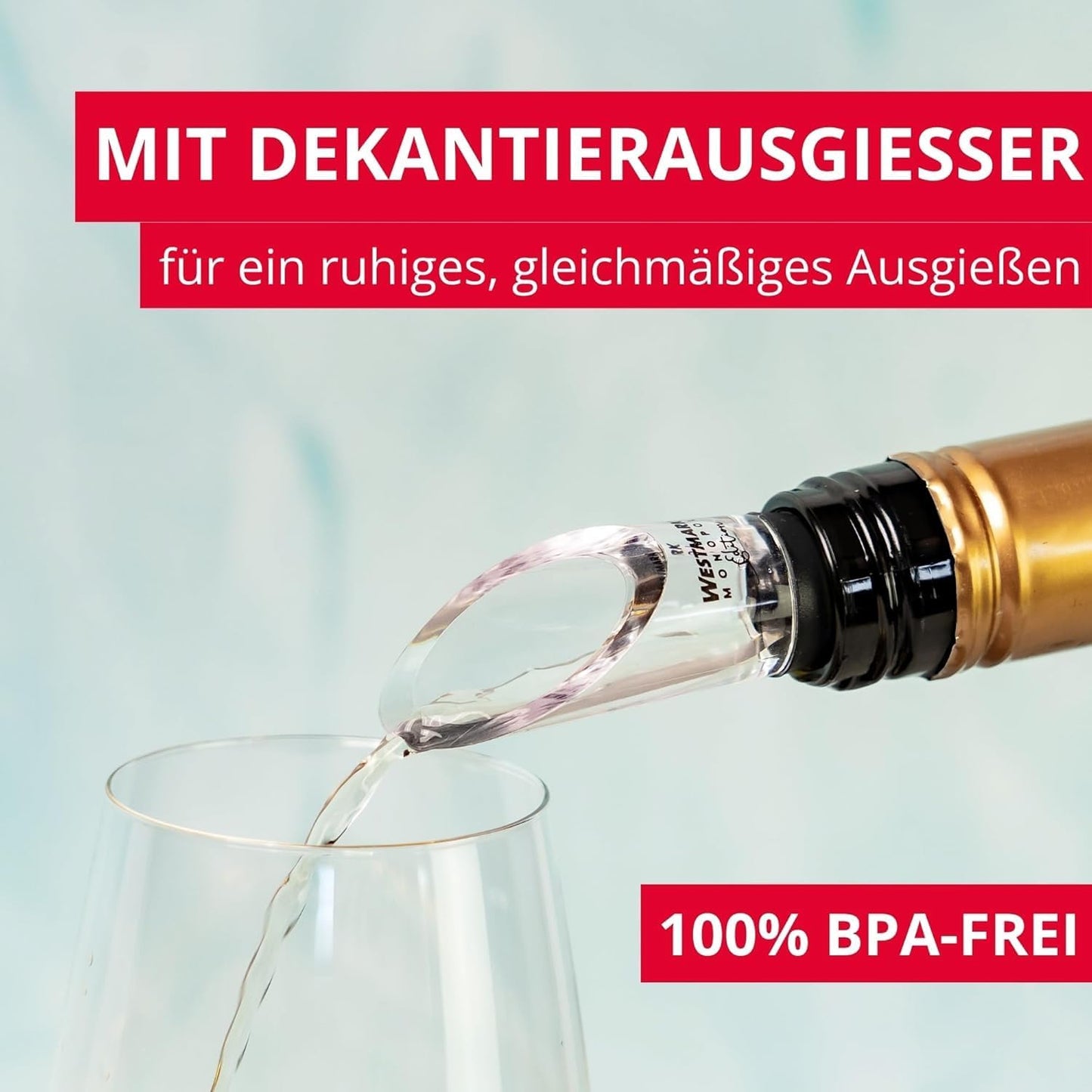 Weinkühlstab mit Ausgiesser 'Simono', Weinkühlstab