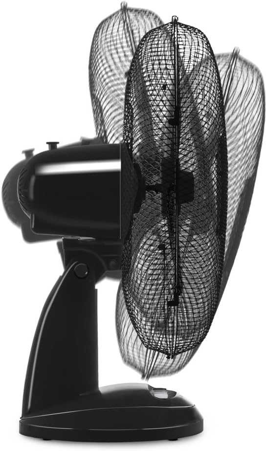 TVE 18 Tischventilator, Schwarz, 40 cm - 90°