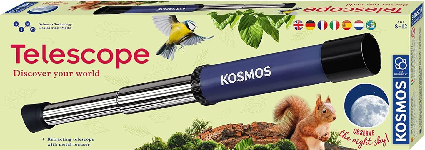 Kinder-Fernrohr mit 12-facher Vergrösserung, multilingual_Telescope