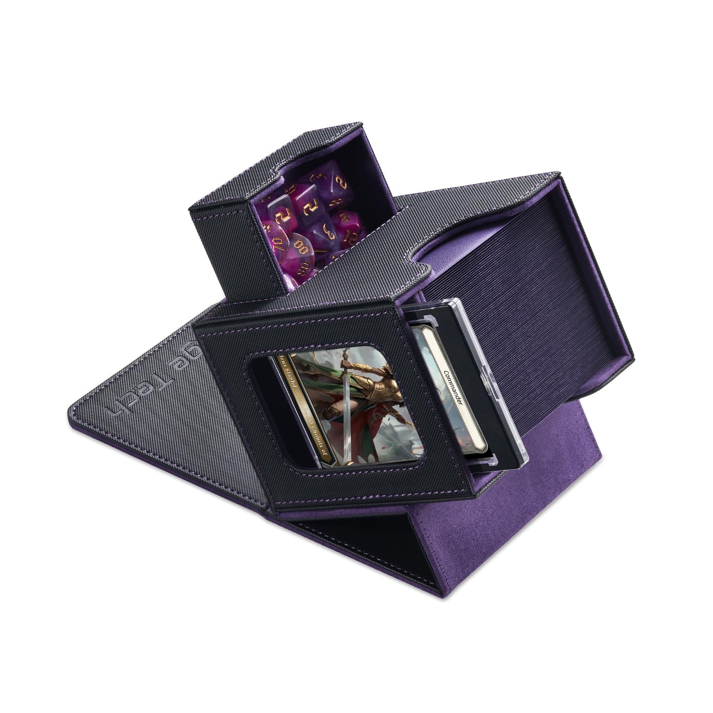 Commander Deck Box mit Würfelablage, 2. Eclipse (Schwarz/Lila)