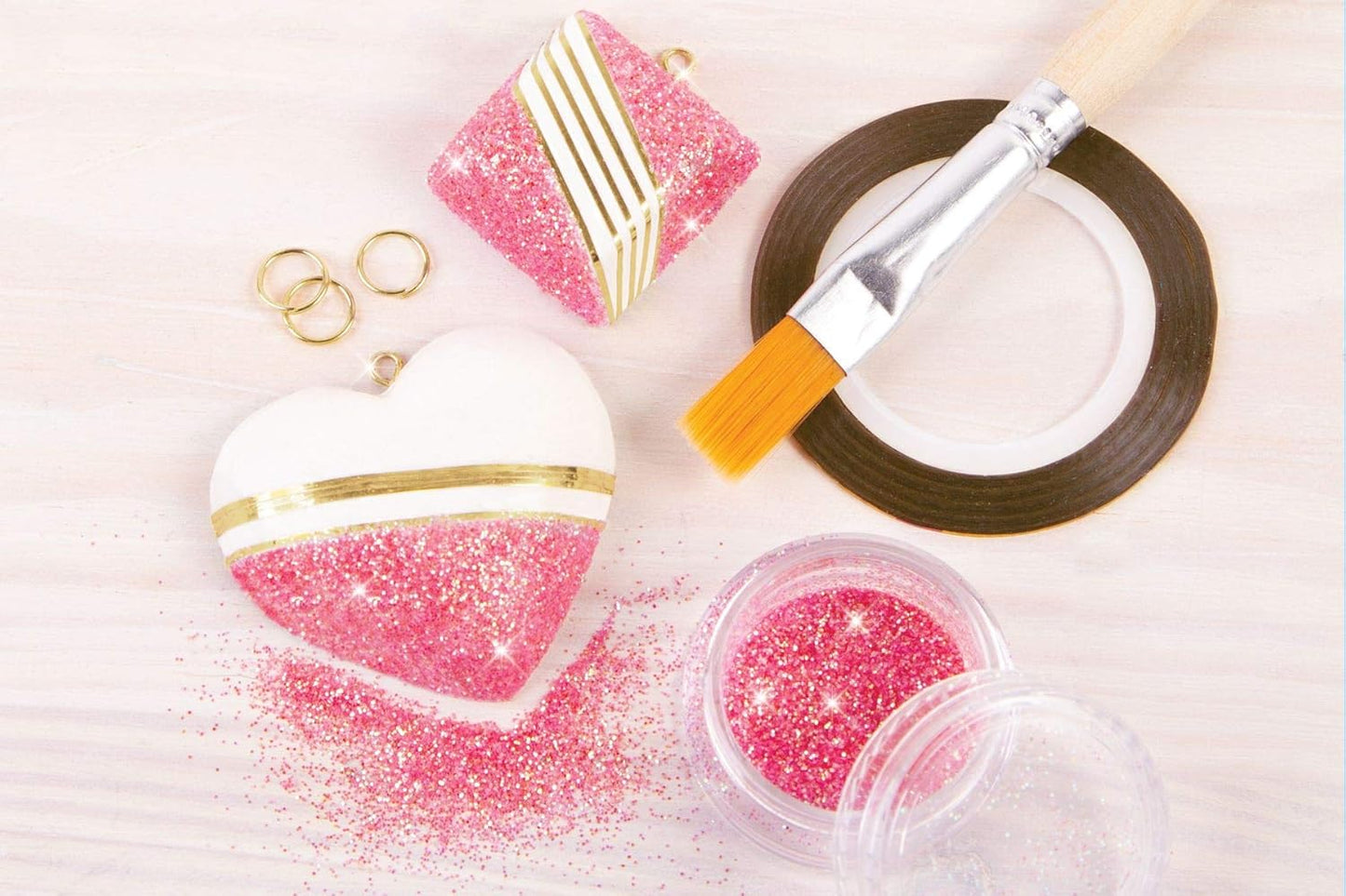 Gold-und Glitzer-Akzentschmuck-Set