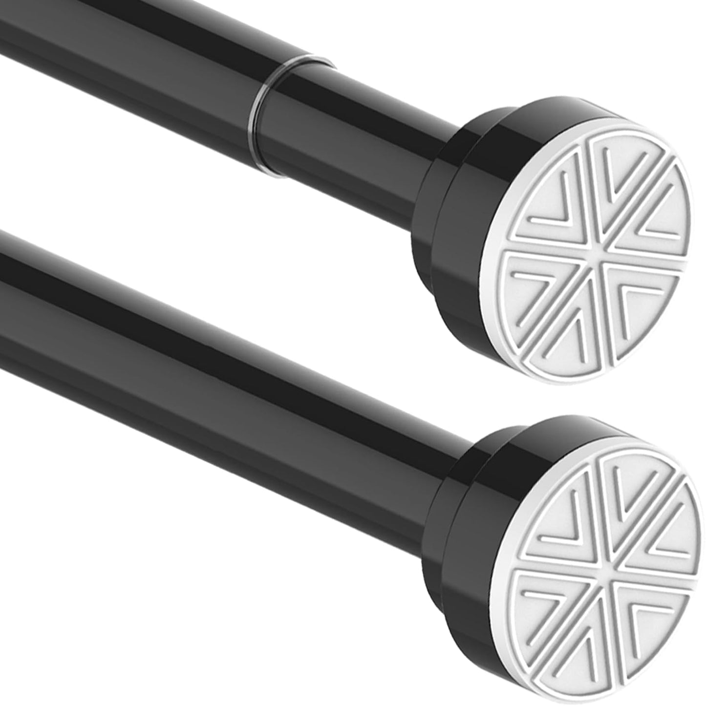 Teleskop-Duschvorhangstange, Schwarz 69-90CM