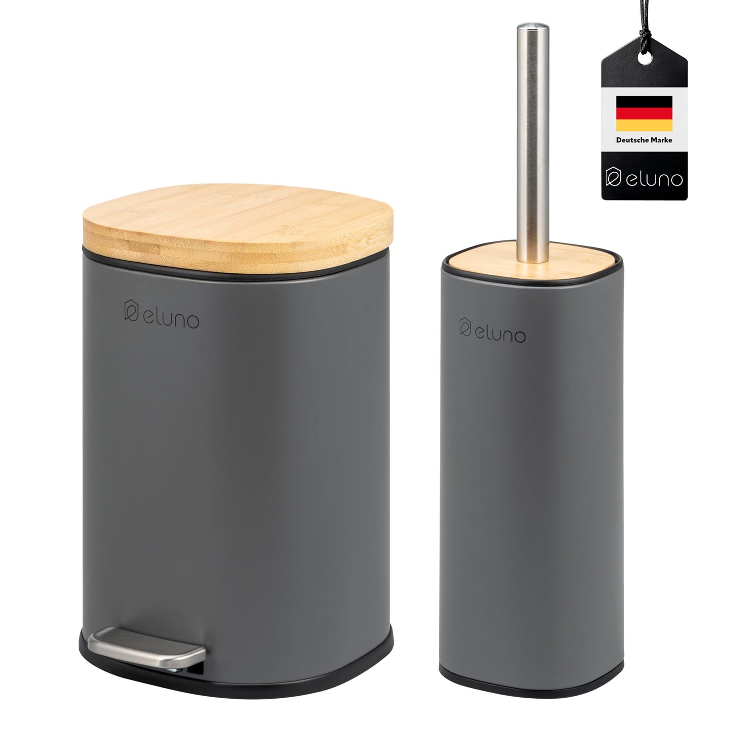 2-teiliges Badezimmer-Set Framura, Grau