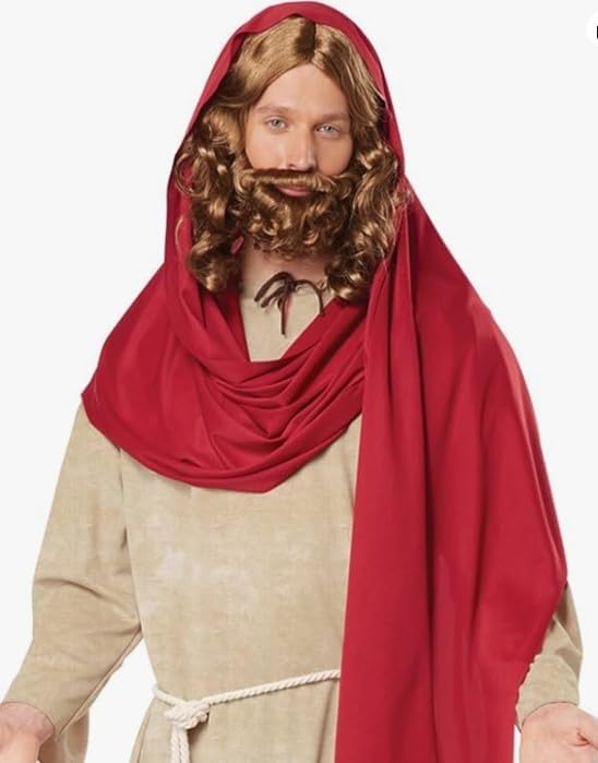 Erwachsenenkostüm Jesus Christus, M Tan/Rot