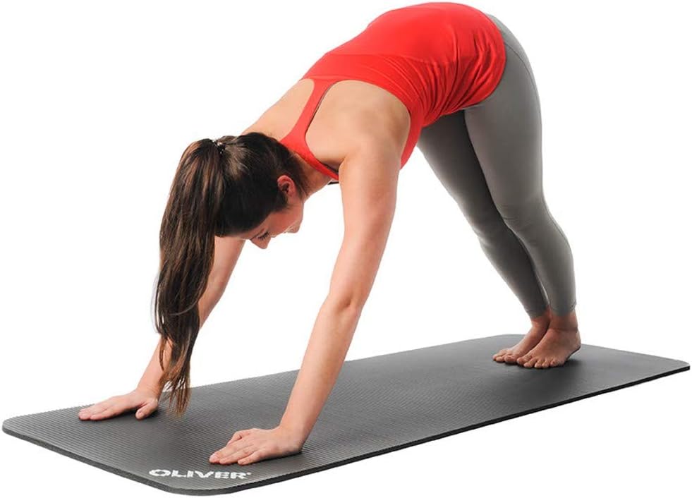 Gymnastik- und Yogamatte, 180 x 60 x 1 cm / Rot