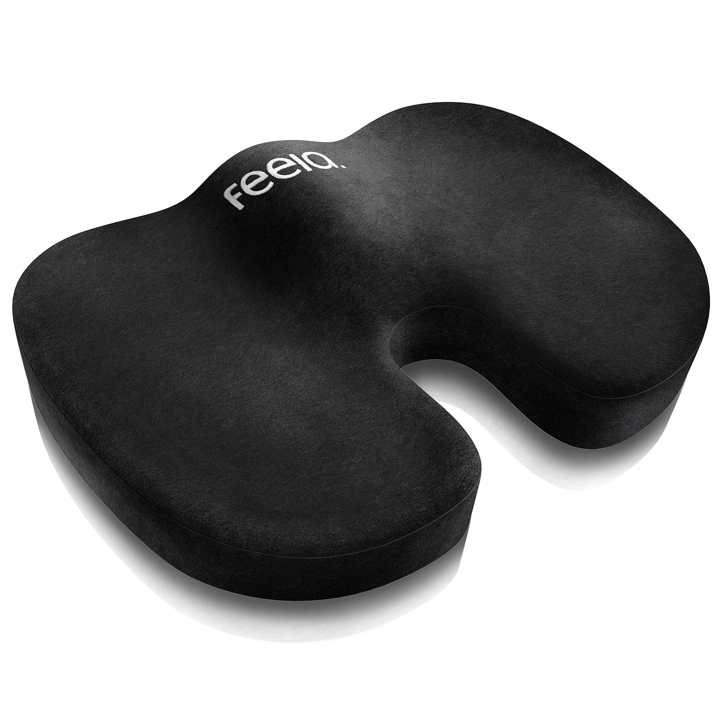 Orthopädisches Sitzkissen, Hart (80-130 kg), Schwarz