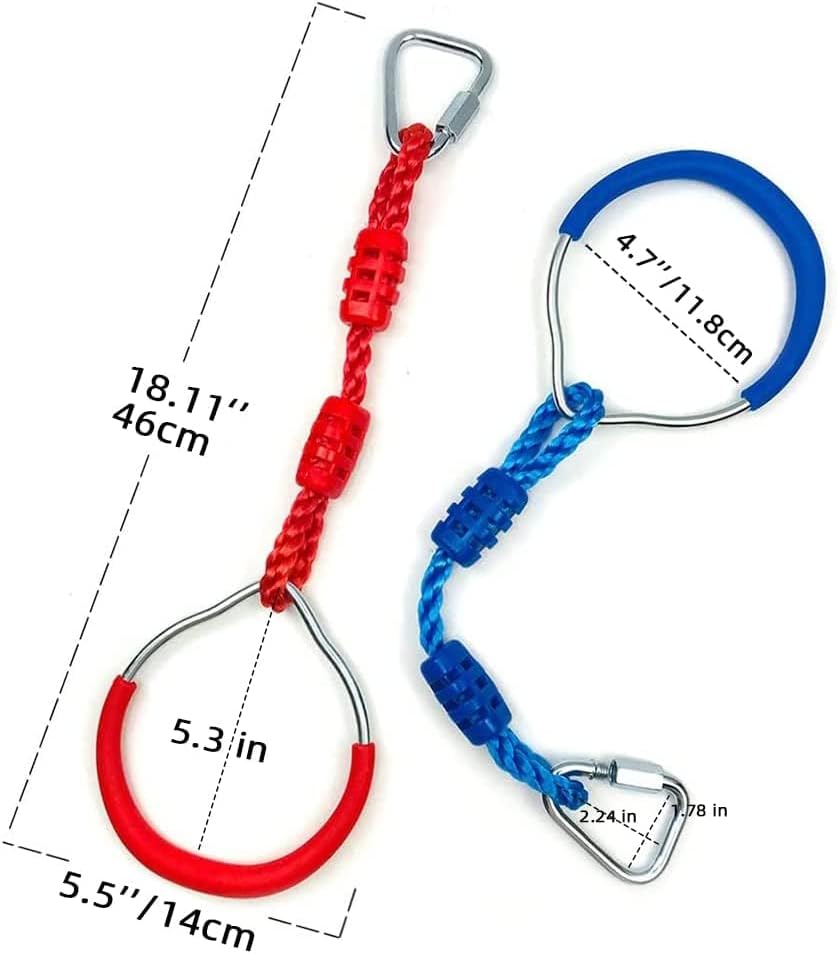 Turnringe-Set für Kinder (4 Stück), Varios Colores