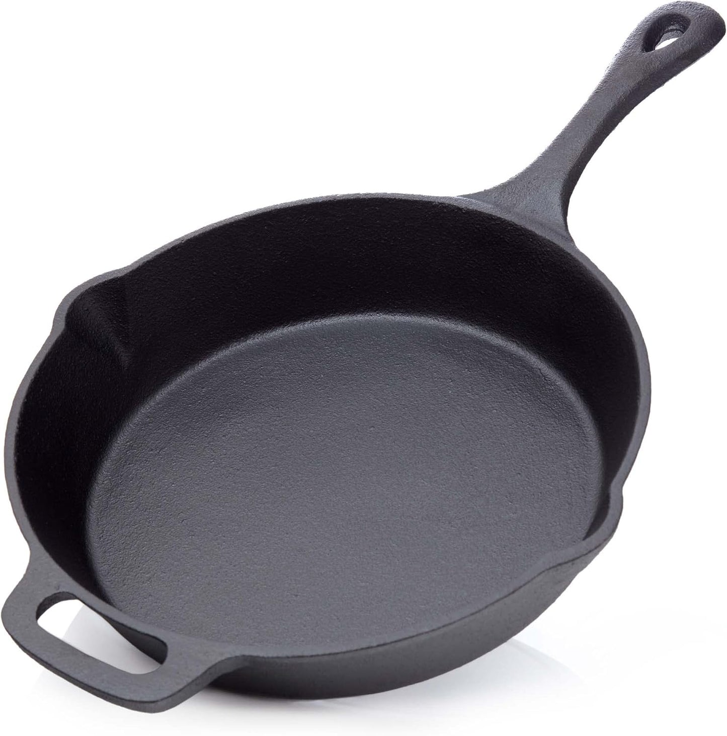 Grillpfanne mit Ausgiesser und Griff, Mit Stielgriff Ø 25 cm