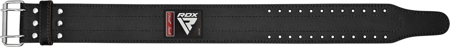 Gewichthebergürtel Leder, SCHWARZ XL