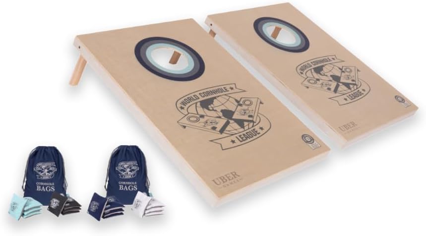 Cornhole Turnier-Doppelbrett-Set mit Tasche, Brett & Tasche