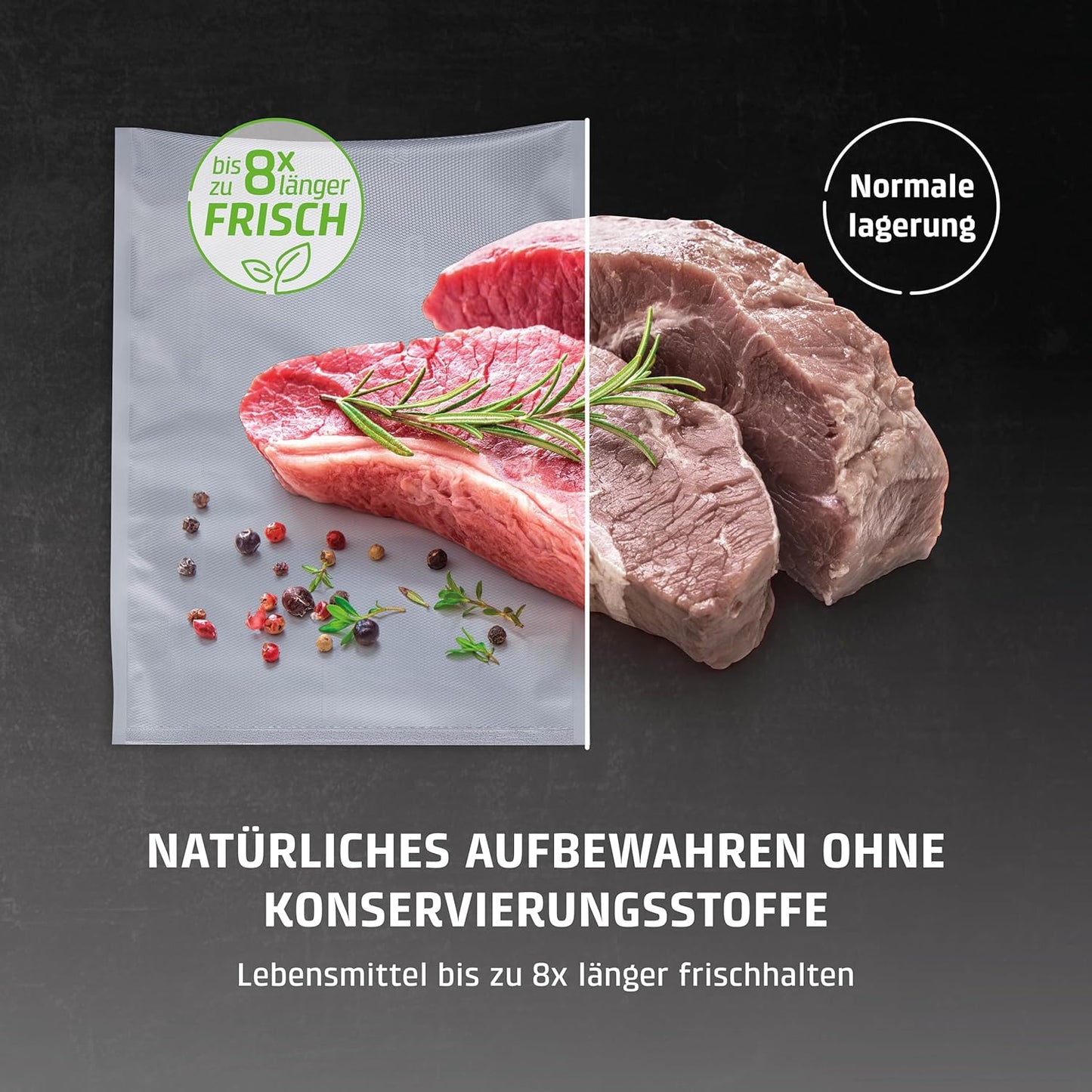 100 Stück Vakuumbeutel, Folienbeutel-Set