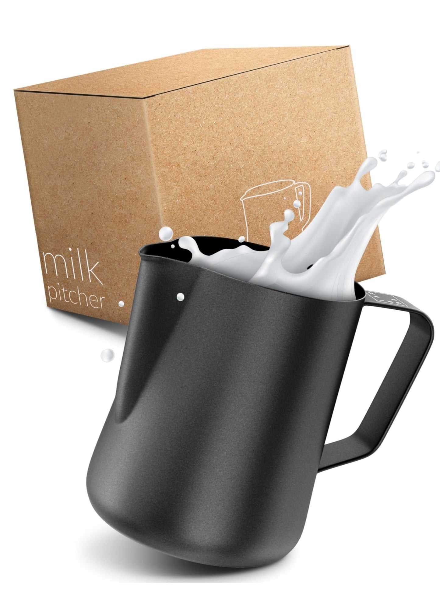 Barista Milchkännchen, Schwarz/Anthrazit 150ml