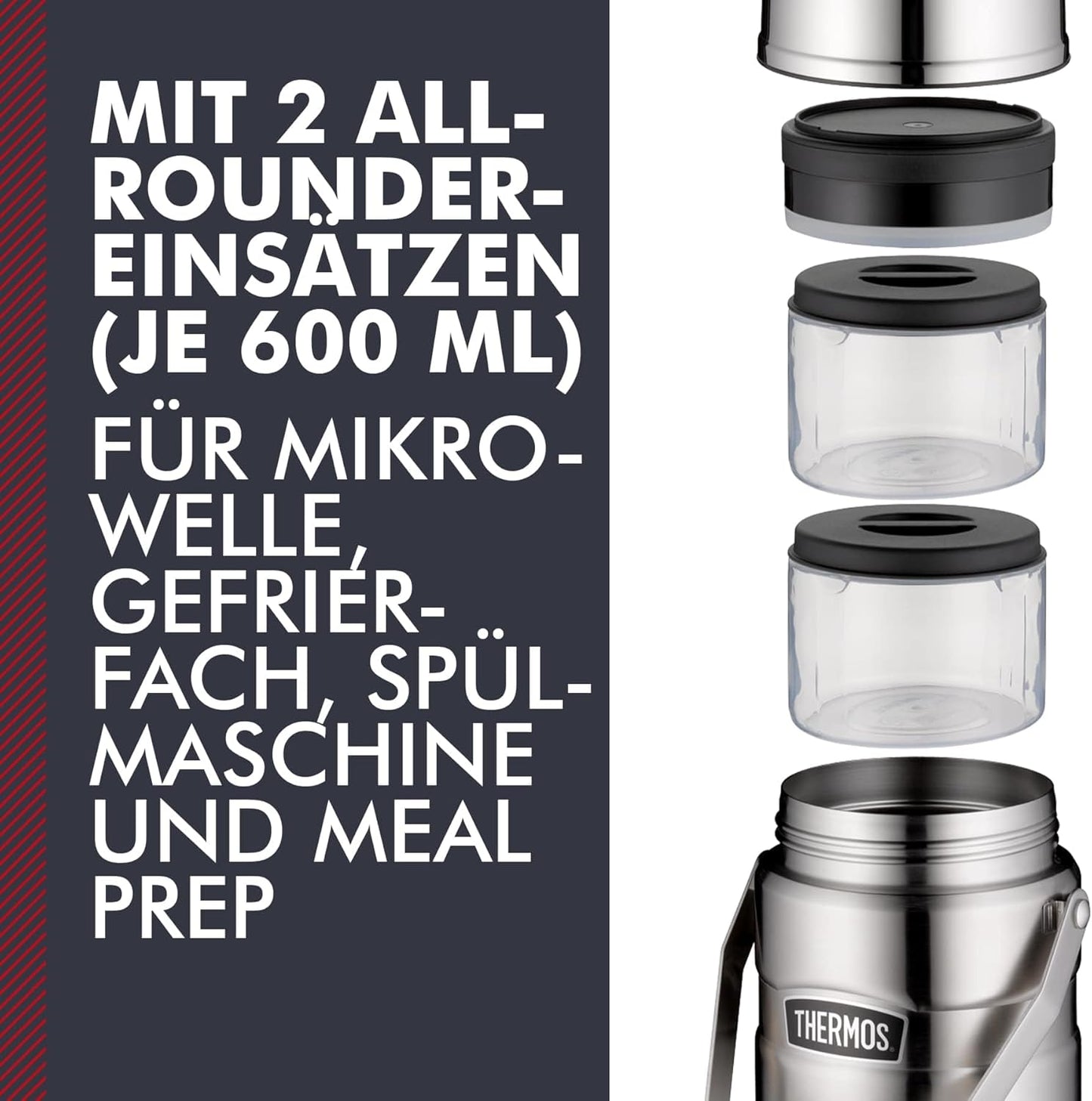 Stainless King Thermobehälter, 1,20 l Stainless Steel Mat