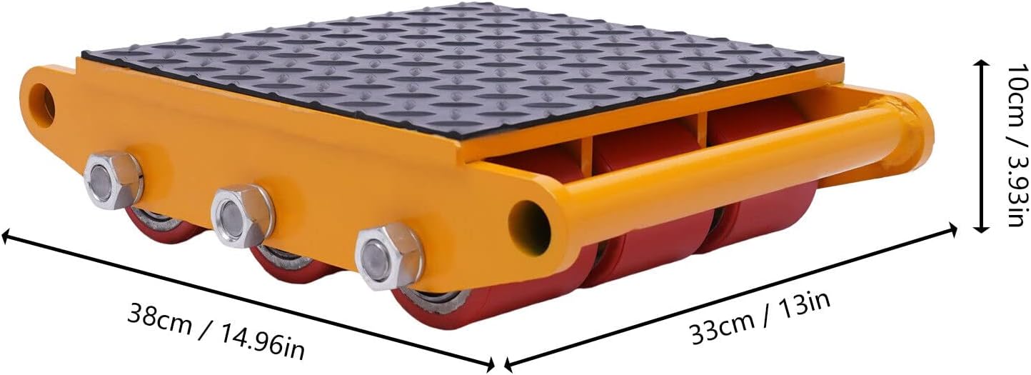 Schwerlast-Transportrollen mit 9 PU-Rädern