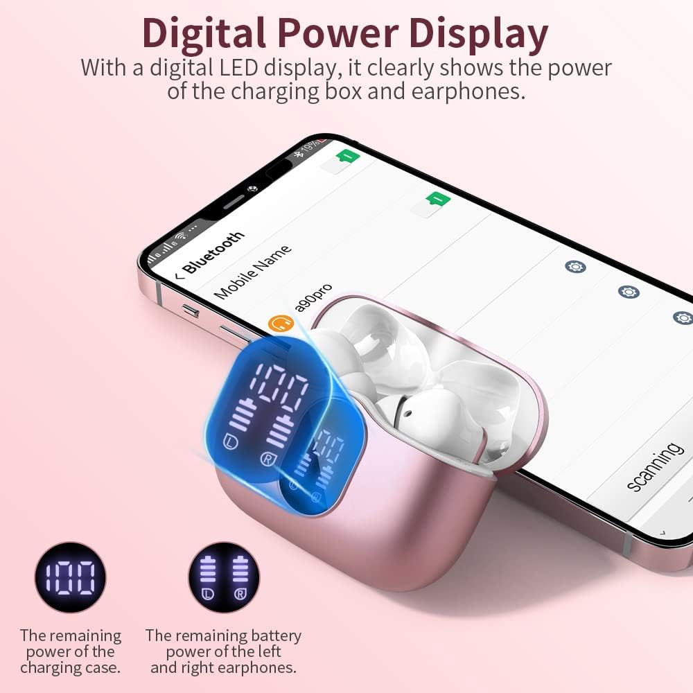 Kabellose In-Ear-Kopfhörer, Roségold