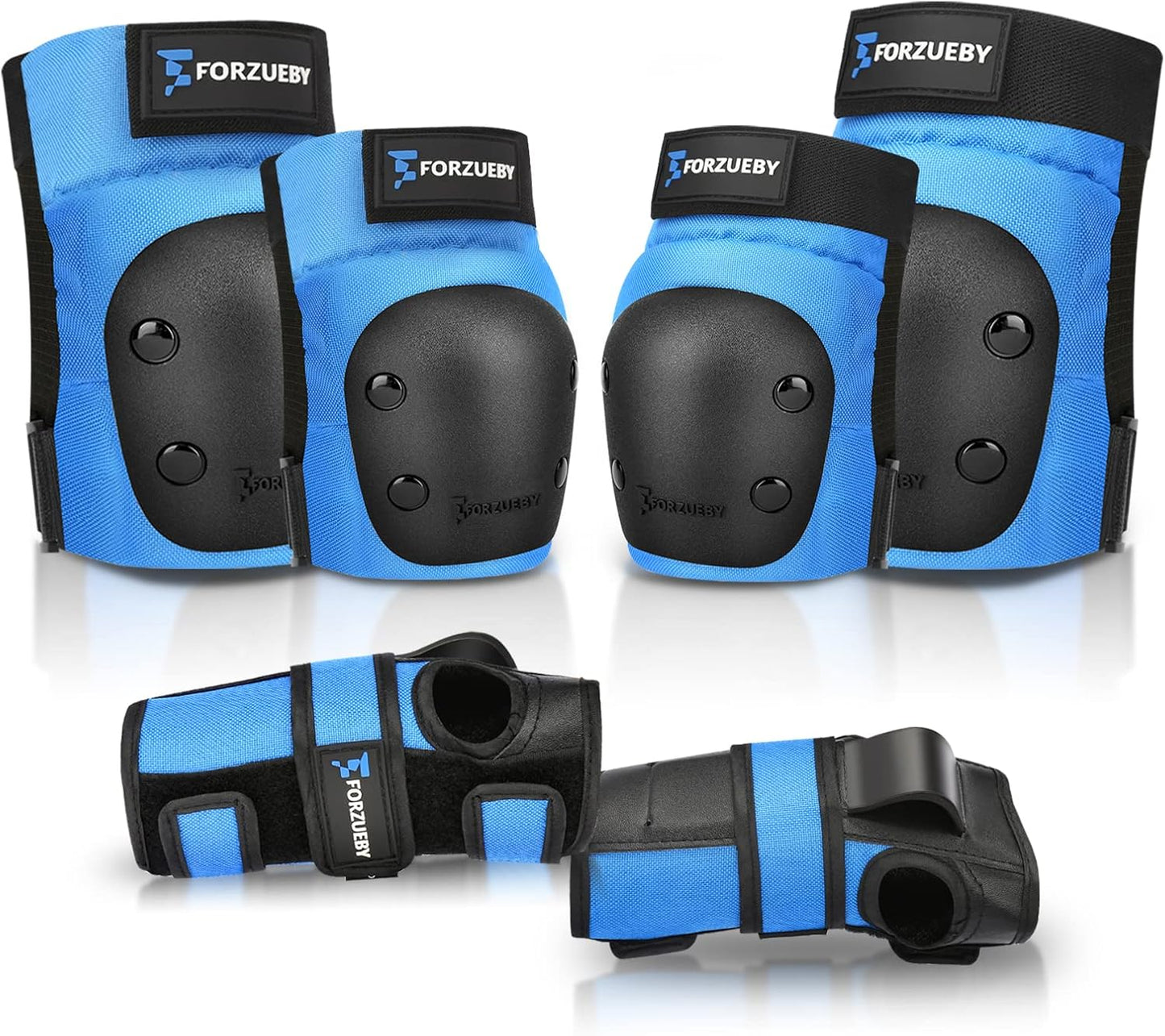Schutzausrüstung Set für Skaten und BMX, Blau ; XS
