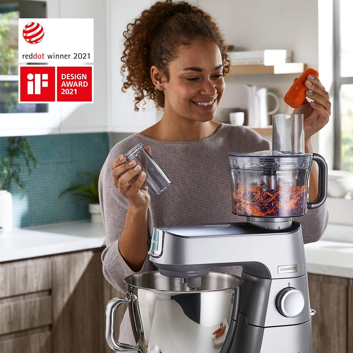 Titanium Chef Baker XL, 2 Schüsseln + Mixer + Küchenmaschine