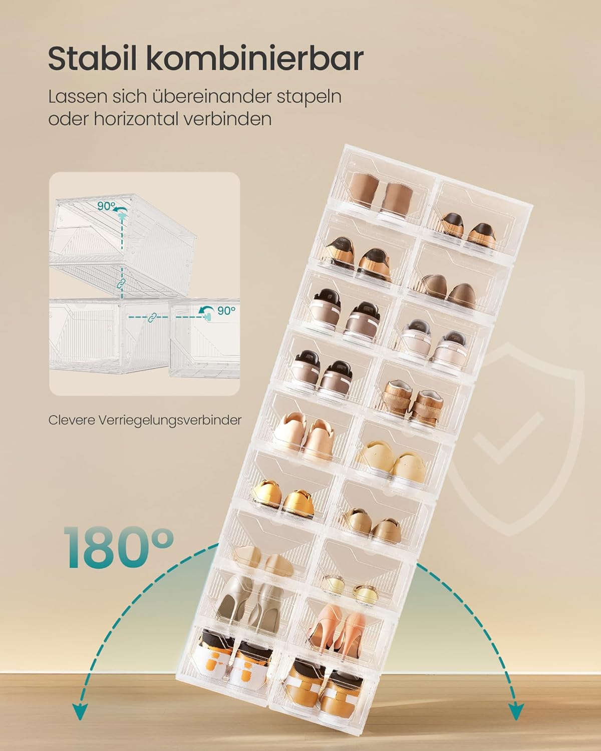 6er-Set Schuhboxen, 6er Set