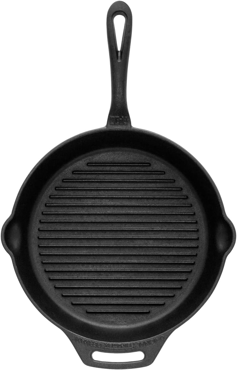 Grill-Feuerpfanne aus Gusseisen Ø 30 cm, mit Stiel Ø 30 cm mit Stil