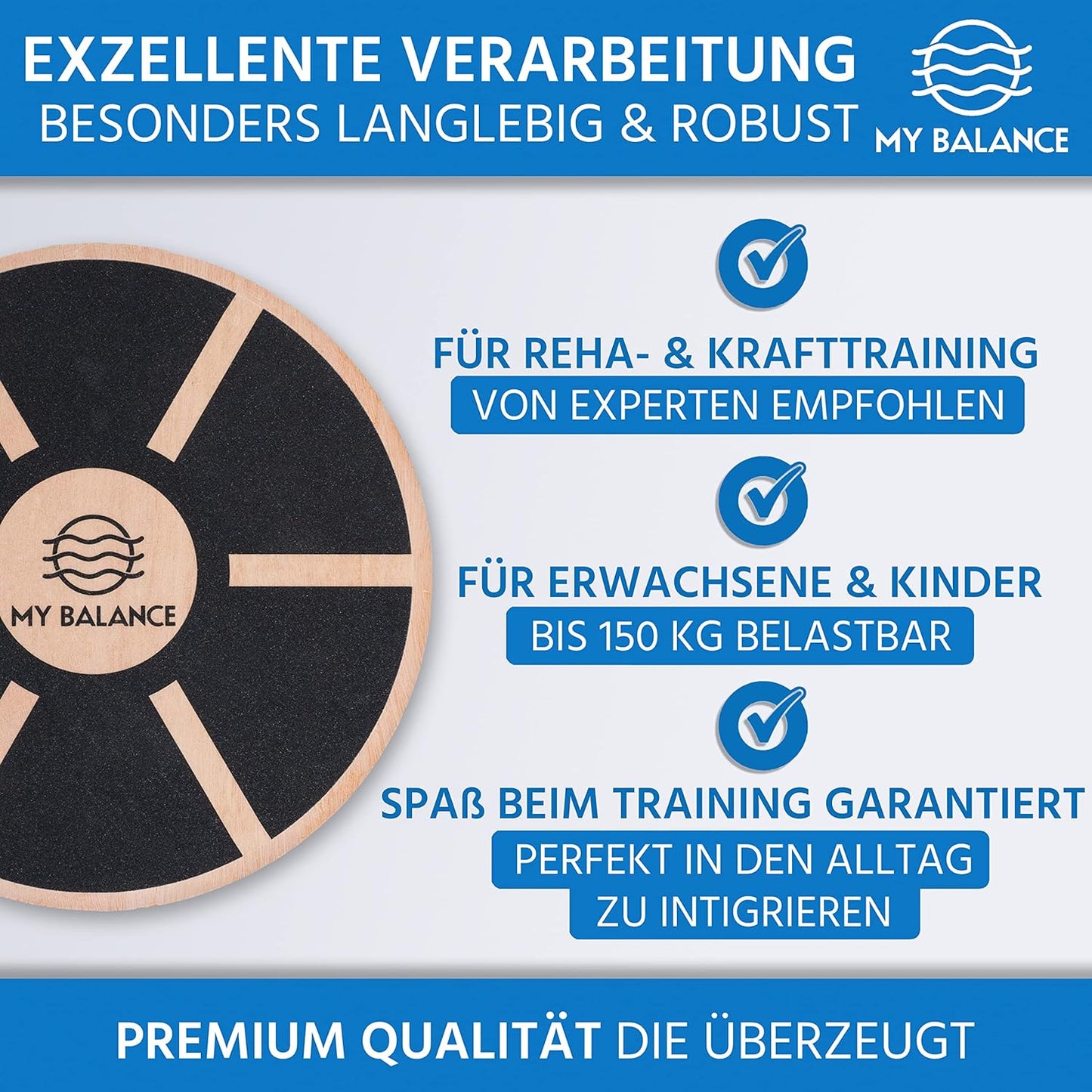 Premium Balance Board, Holz