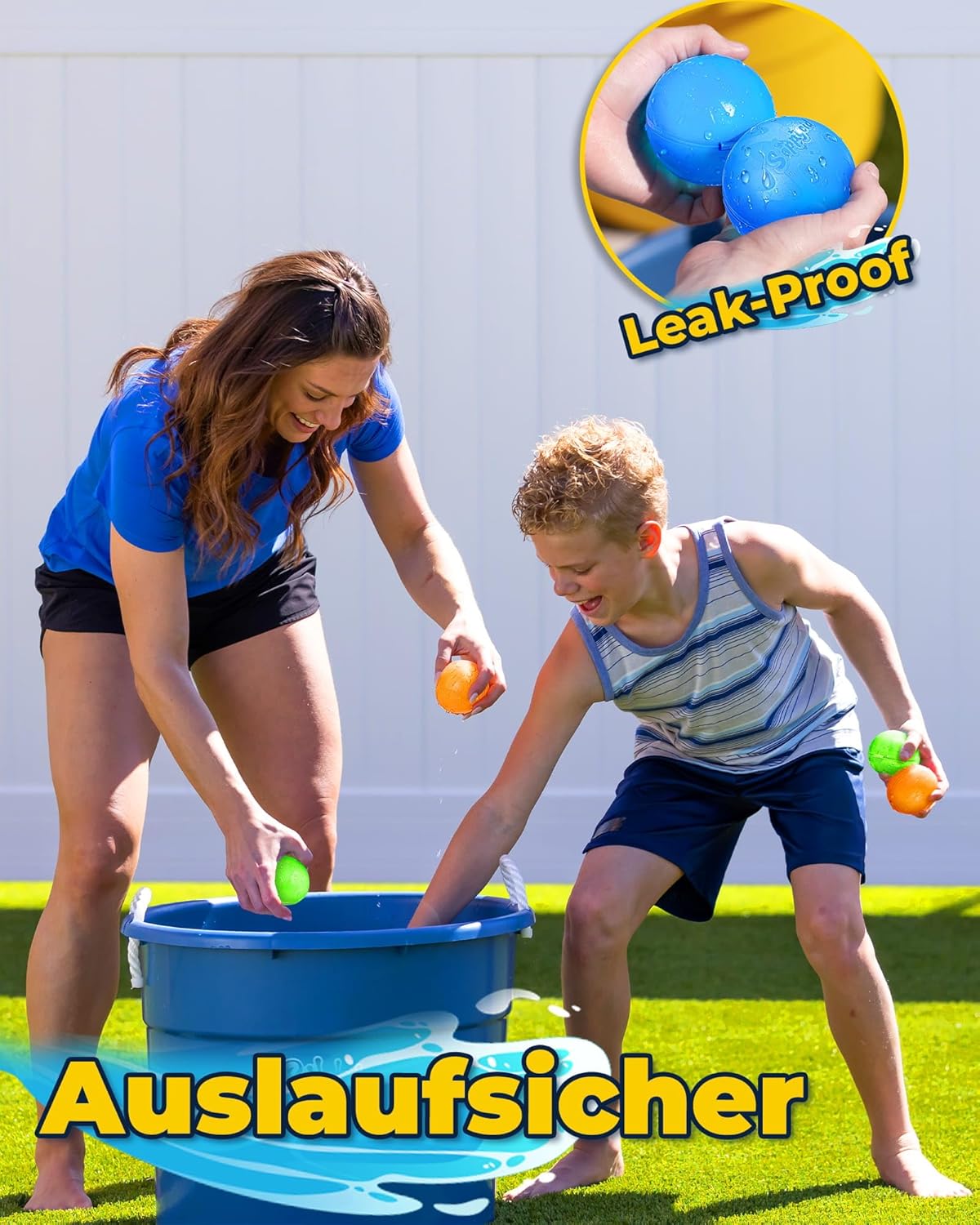 6 x wiederverwendbare Wasserbomben, 6 Stk
