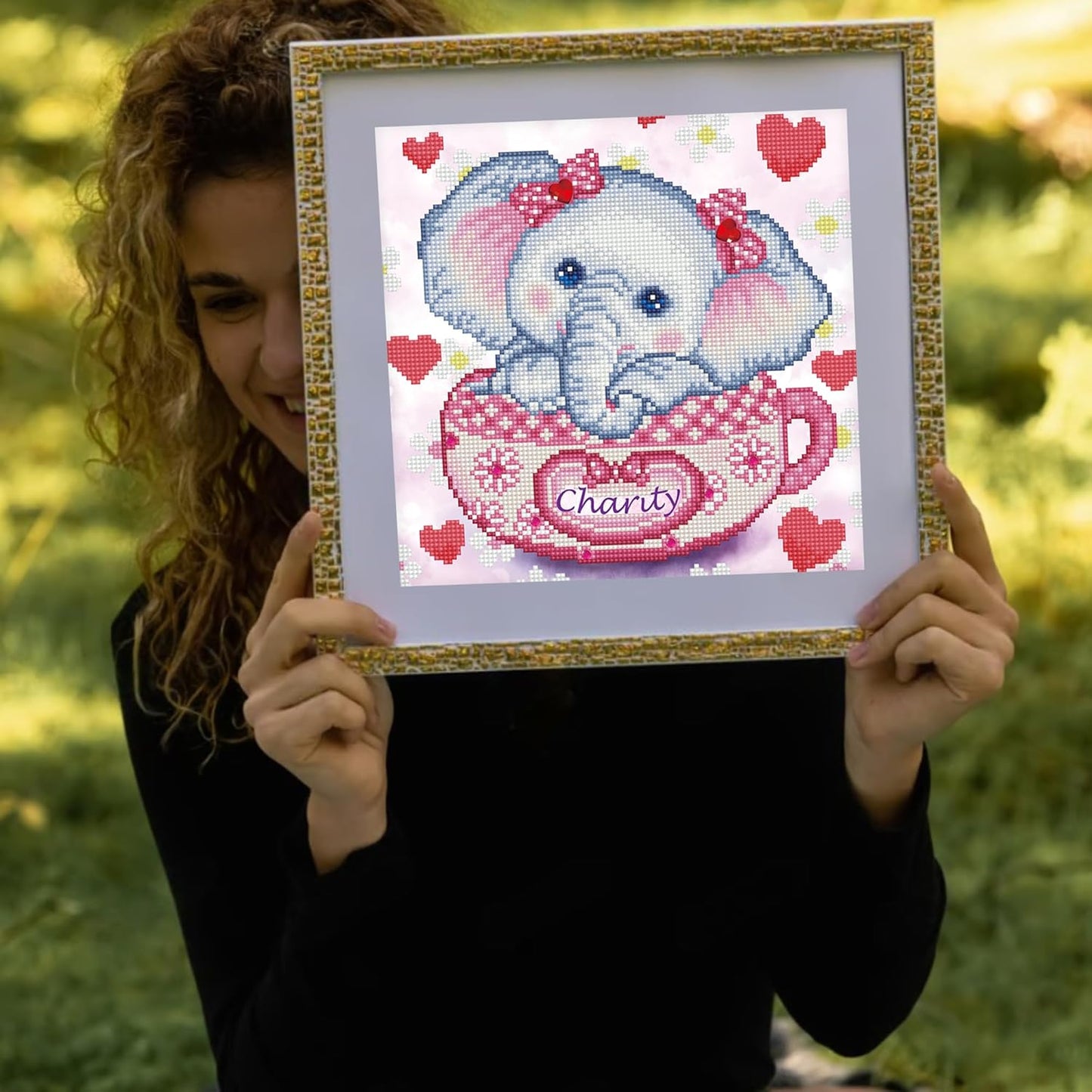 5D Diamond Painting Set Elefant Charity, Elefant Charity