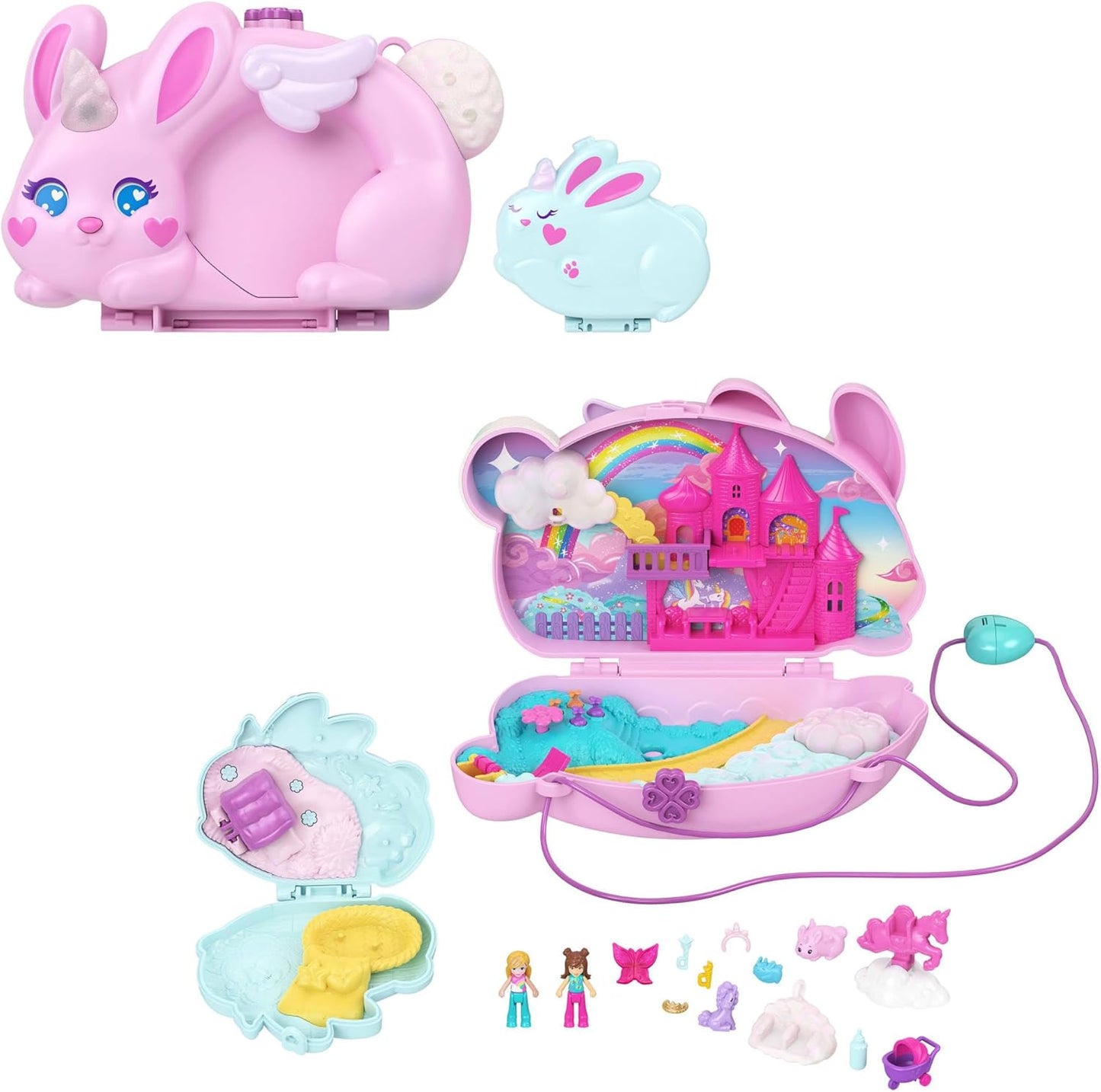 Baby und Häschenmama Schatulle JFT88, Rosa