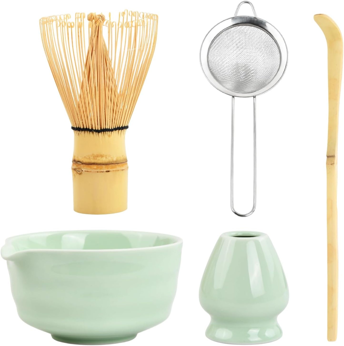 Japanisches Matcha Tee Set, Hellgrün