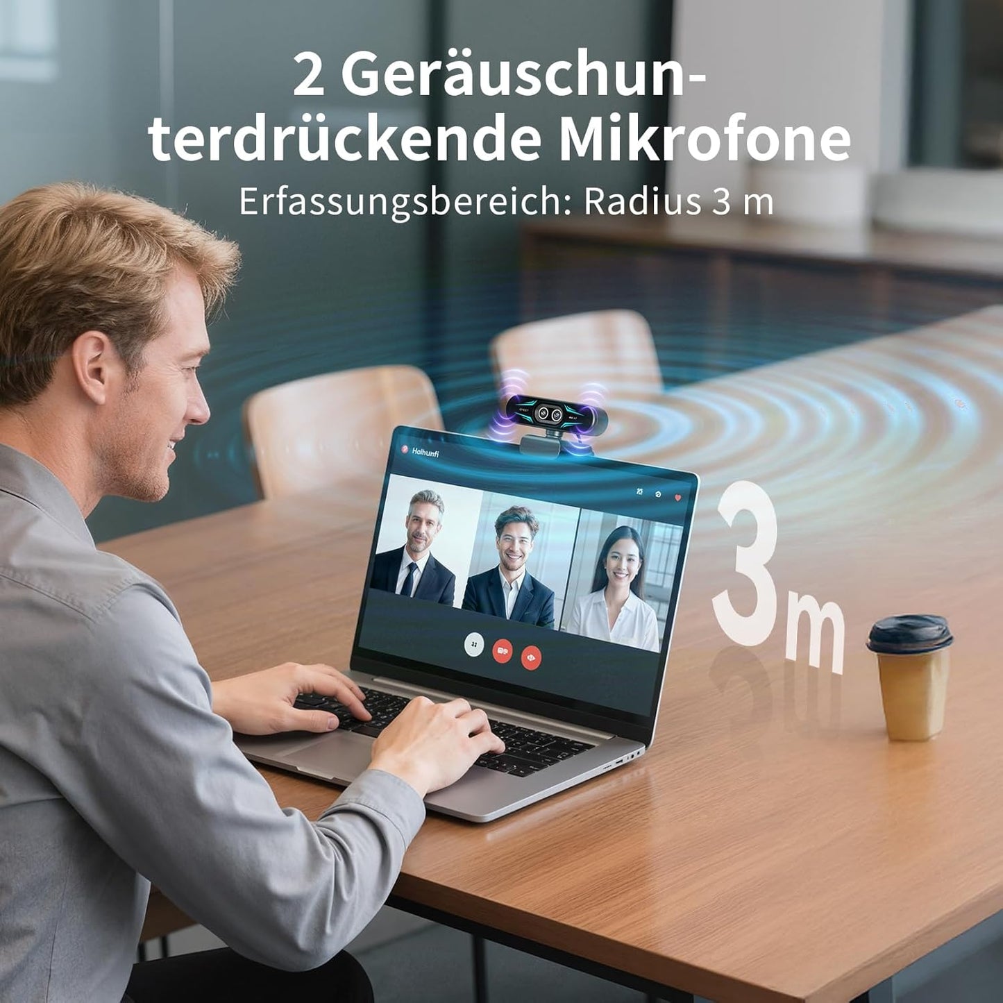 C60E Dual-Kamera-4K-Webcam für Streaming mit Hybrid-Zoom, C60E Dual