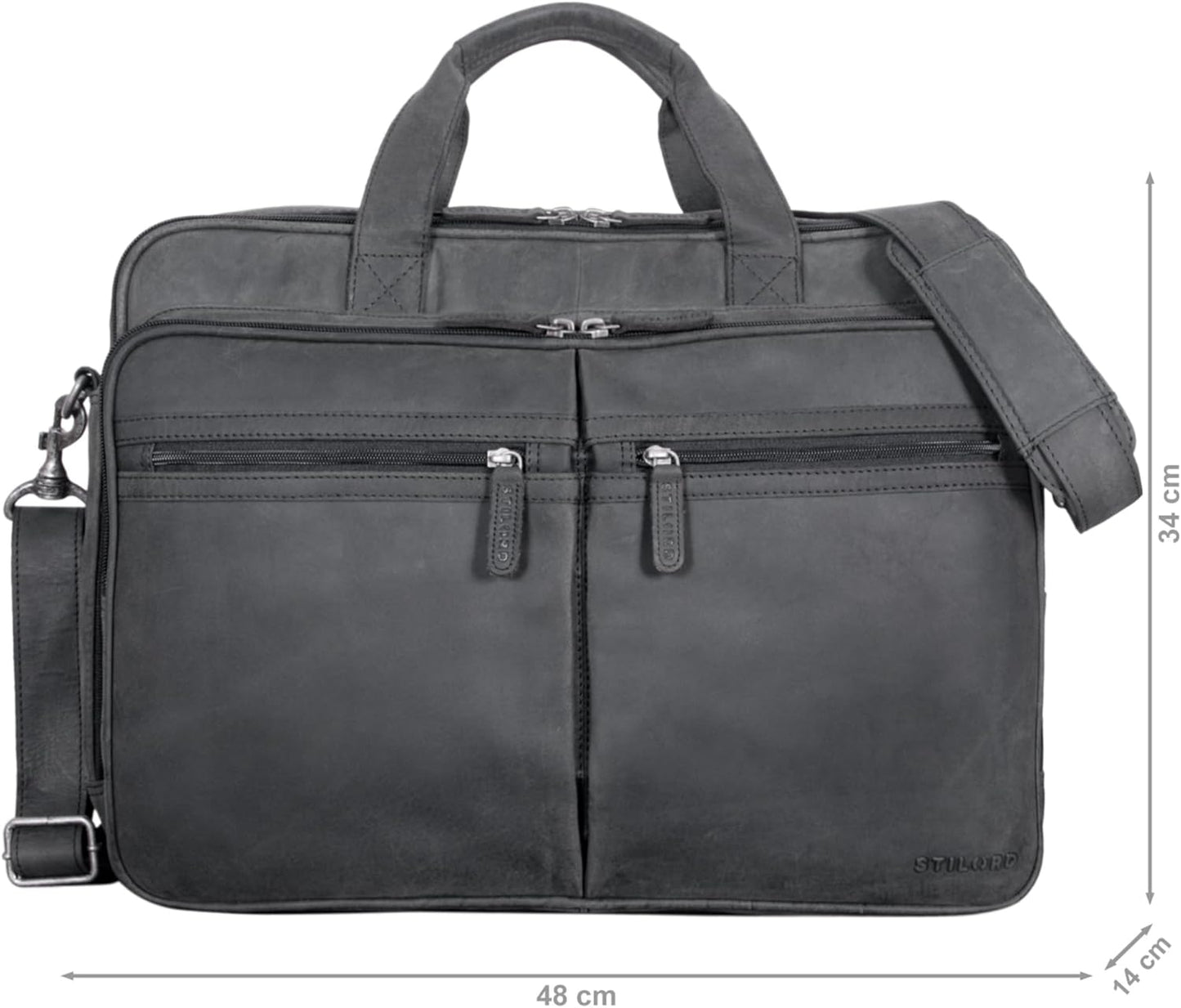 XXL Laptoptasche für 19 Zoll, Anthrazit