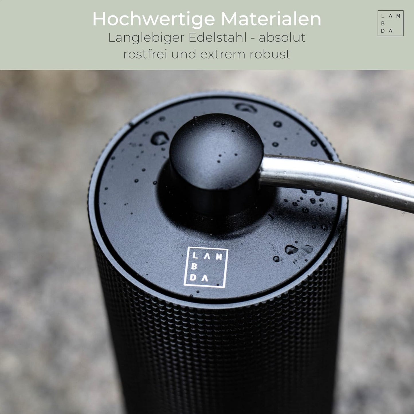 Espressomühle mit 108 einstellbaren Mahlgraden, Kaffeemühle mit Edelstahl-Mahlwerk Nautic Night