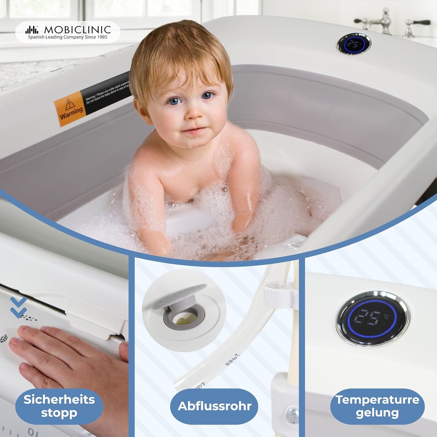2-in-1 Wickeltisch mit Badewanne