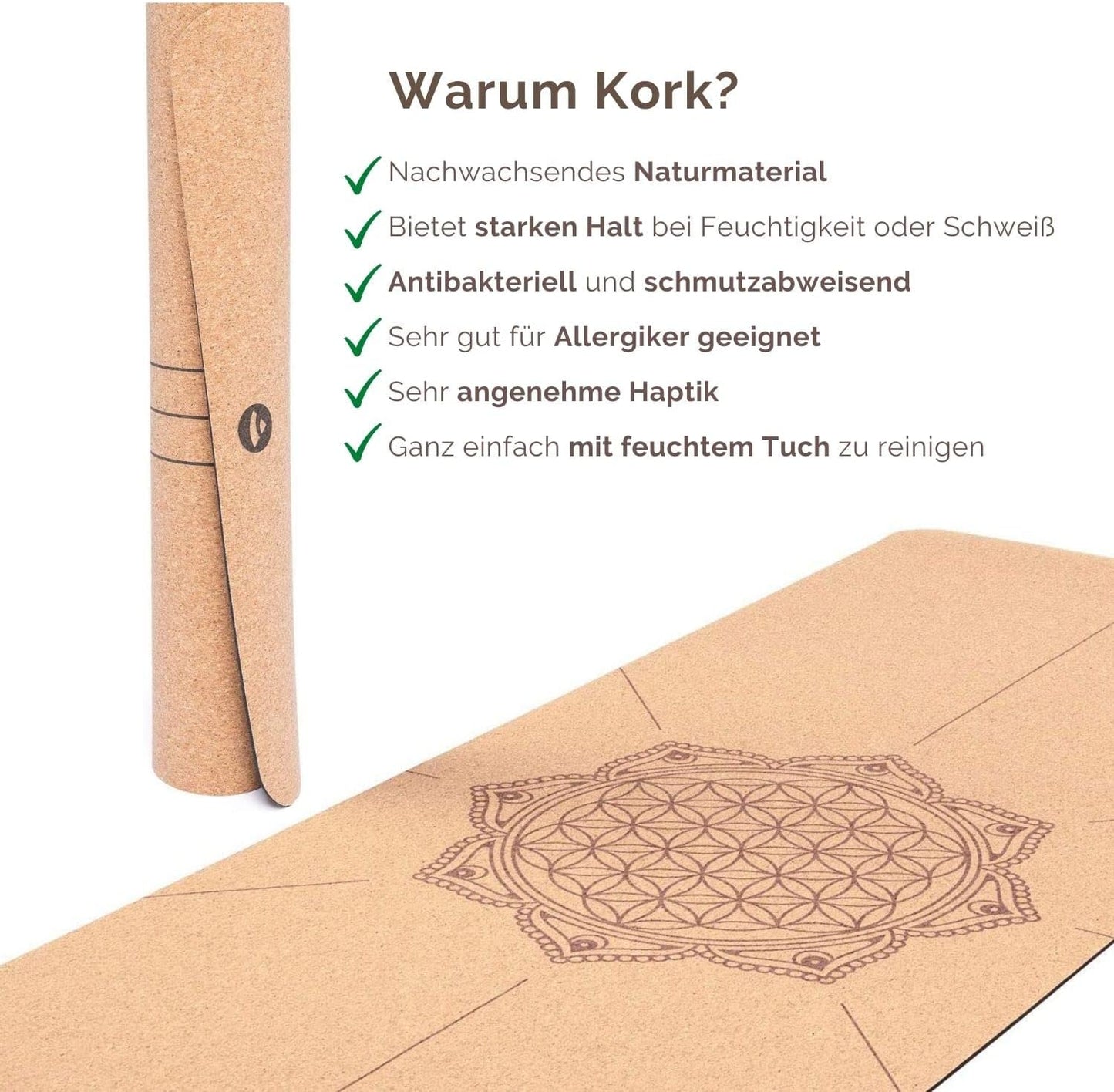 Yogamatte, Blume des Lebens